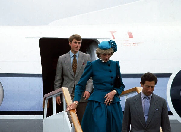 Prince and Princess of Wales tour of Australia and New Zealand in the Spring of 1983