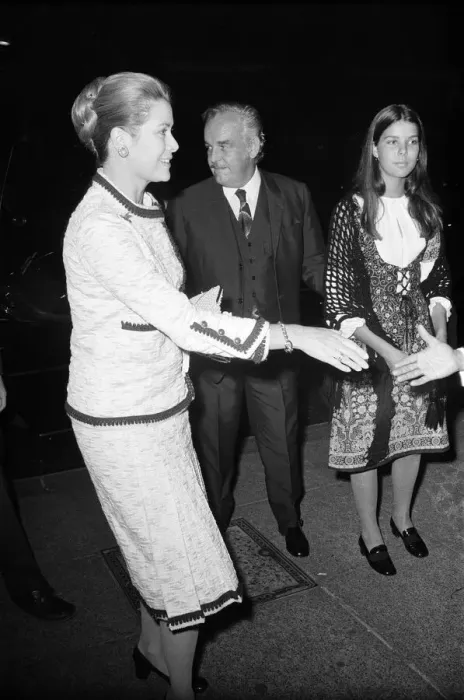 Framed Print : Prince Rainier and Princess Grace of Monaco arriving with their daughter Princess Framed Print : Prince Rainier and Princess Grace of Monaco arriving with their daughter Princess