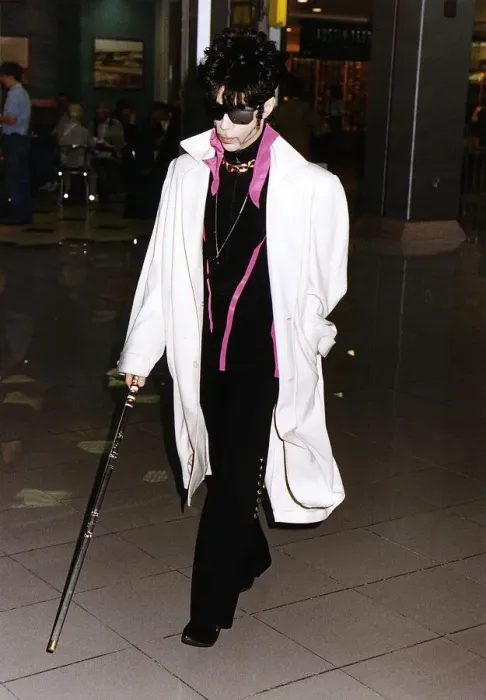 Framed Print : Prince Rock Star seen here at Heathrow ready to board the New York Concorde 8th Framed Print : Prince Rock Star seen here at Heathrow ready to board the New York Concorde 8th