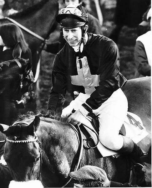 Prince of Wales riding in Madhatters Private Sweepstakes at Plumpton March