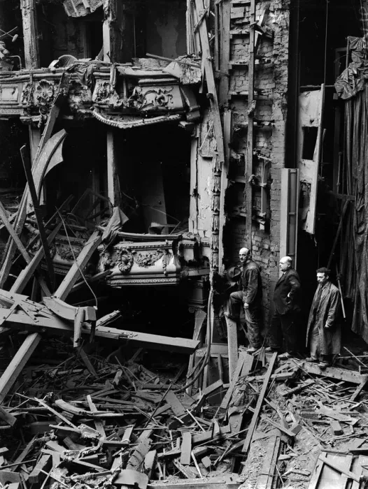 Framed Print : The Prince of Wales Theatre, Broad Street, Birmingham, was a casualty of one of Framed Print : The Prince of Wales Theatre, Broad Street, Birmingham, was a casualty of one of