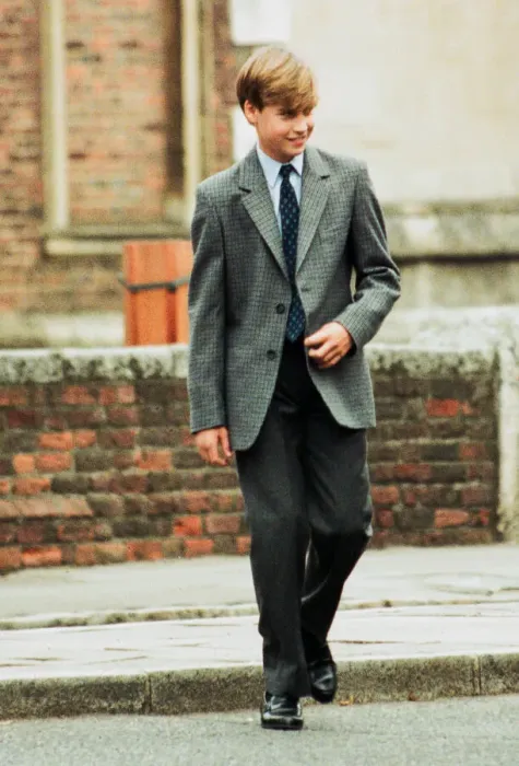 Framed Print : Prince William arrives at a photocall before his first day at Eton College Public School Framed Print : Prince William arrives at a photocall before his first day at Eton College Public School
