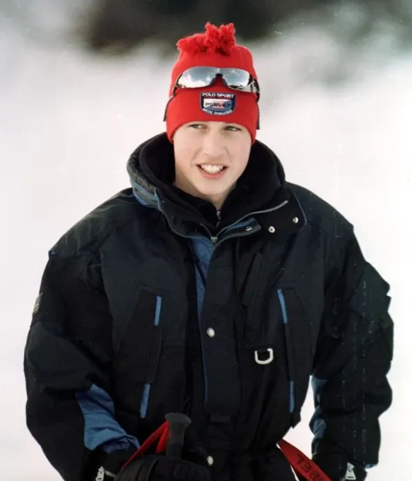 Framed Print : Prince William Collection 1998 Prince William on holiday in Klosters January 1998 Framed Print : Prince William Collection 1998 Prince William on holiday in Klosters January 1998