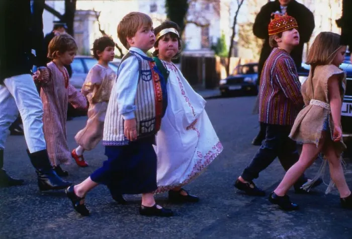 Framed Print : Prince William January 1987 in fancy dress at school Framed Print : Prince William January 1987 in fancy dress at school