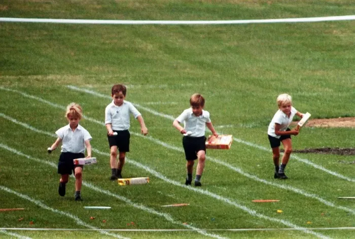 Framed Print : Prince William at his school sports day at Richmond Sports Stadium taking part in an Egg Framed Print : Prince William at his school sports day at Richmond Sports Stadium taking part in an Egg