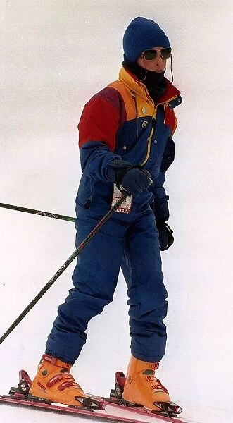Prince William skiing on holiday