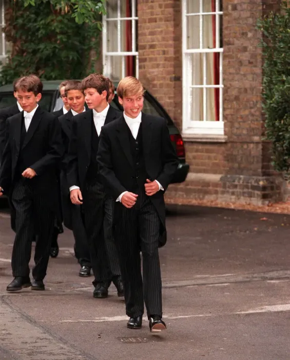 Framed Print : Prince William in uniform on his first day at Eton September 1995 Framed Print : Prince William in uniform on his first day at Eton September 1995