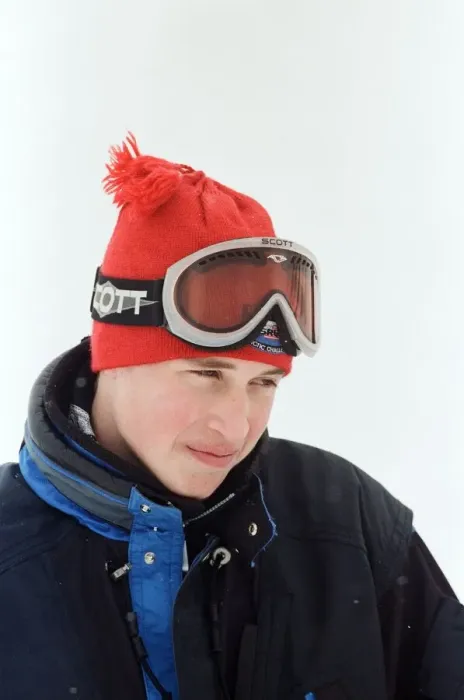Framed Print : Princes William pictured during a skiing holiday with his father Prince Charles Framed Print : Princes William pictured during a skiing holiday with his father Prince Charles