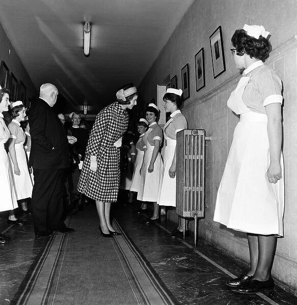 Princess Alexandra of Kent visits University College Hospital. 4th April 1962