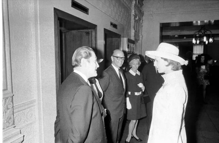 Framed Print : Princess Alexandra pictured during her official visit to the Royal Station Hotel in Framed Print : Princess Alexandra pictured during her official visit to the Royal Station Hotel in