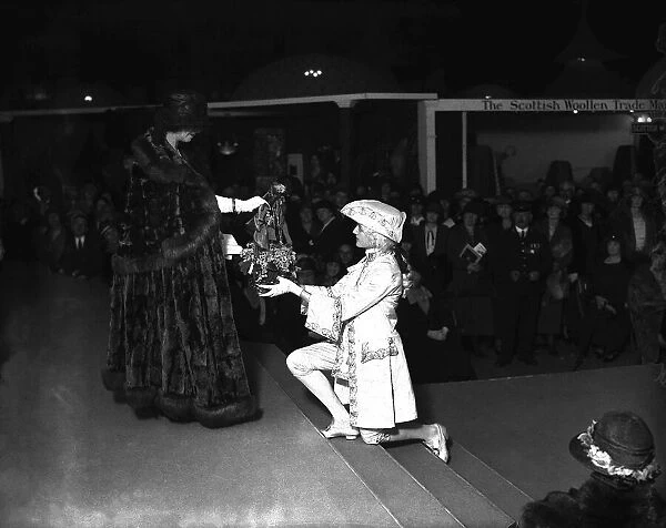 Princess Ali Khan opens a Daily Mirror fashion fair at Holland Park Hall April 1923