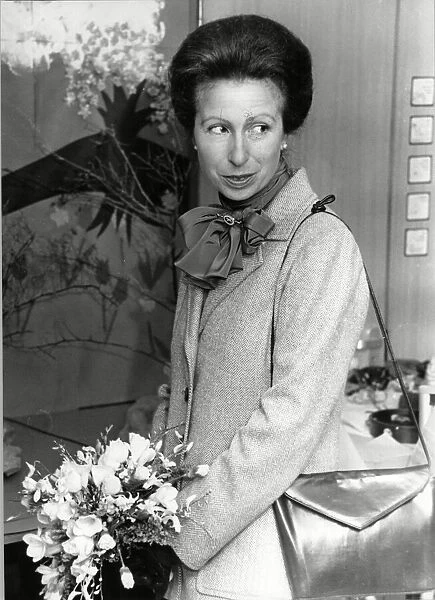 Princess Anne at Barncroft Day Centre, Chilwell 15th April 1989
