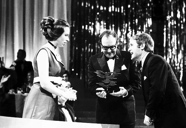 Princess Anne presents the award for best Television light entertainment show to Eric