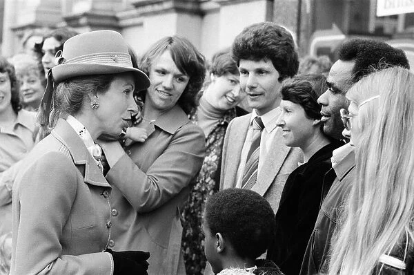 Princess Anne visits Aylesbury, Buckinghamshire. 20th May 1980