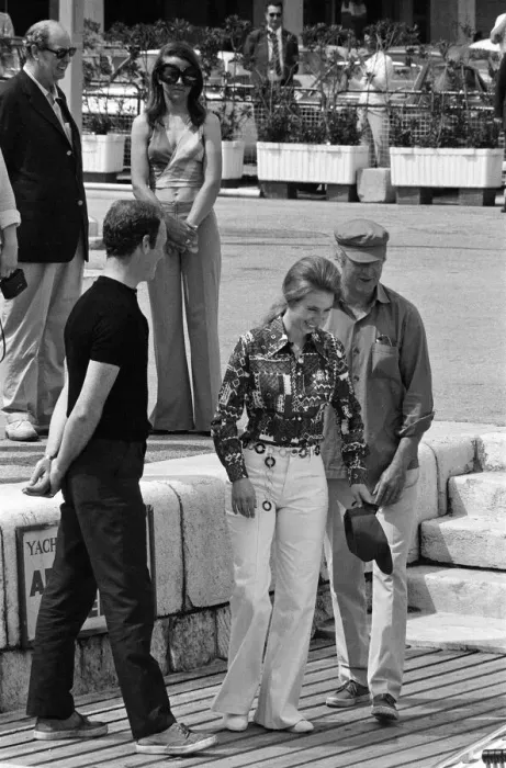Framed Print : Princess Anne visits Monte Carlo Bay, Monaco. 27th June 1972 Framed Print : Princess Anne visits Monte Carlo Bay, Monaco. 27th June 1972