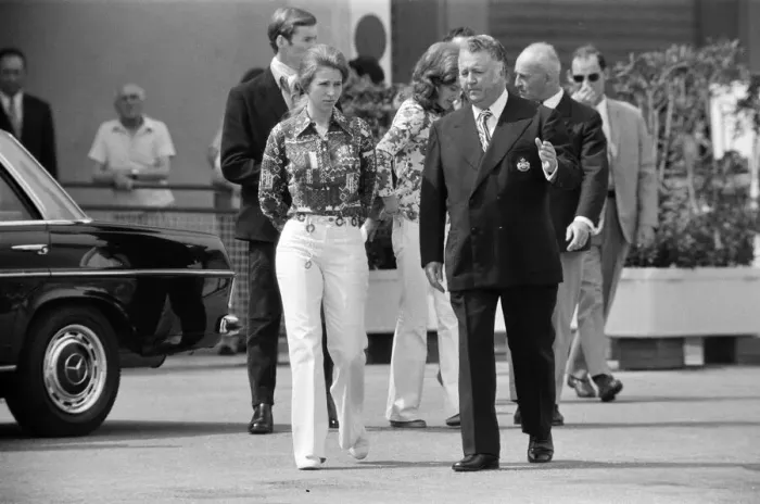 Framed Print : Princess Anne visits Monte Carlo Bay, Monaco. 27th June 1972 Framed Print : Princess Anne visits Monte Carlo Bay, Monaco. 27th June 1972