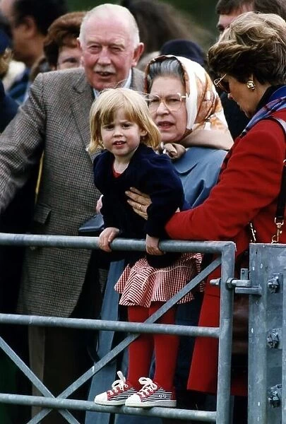 Princess Beatrice with her grandmother Queen Elizabeth