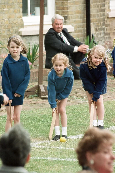 Princess Beatrice takes part in sports day at Upton House School, Windsor. 21st June 1994