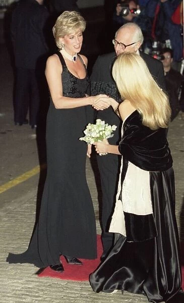 Princess Diana arrives at Bridgewater House in Westminster
