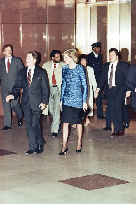 Framed Print : Princess Diana arriving at Dawson International Cocktail Party at The Equitable Center Framed Print : Princess Diana arriving at Dawson International Cocktail Party at The Equitable Center