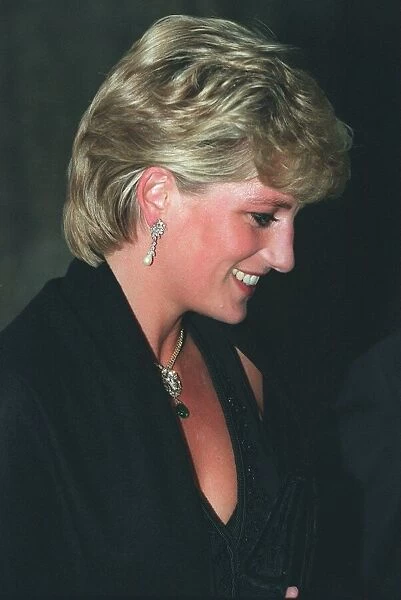 Princess Diana attends a piano recital in aid of the 'Voices Foundation'