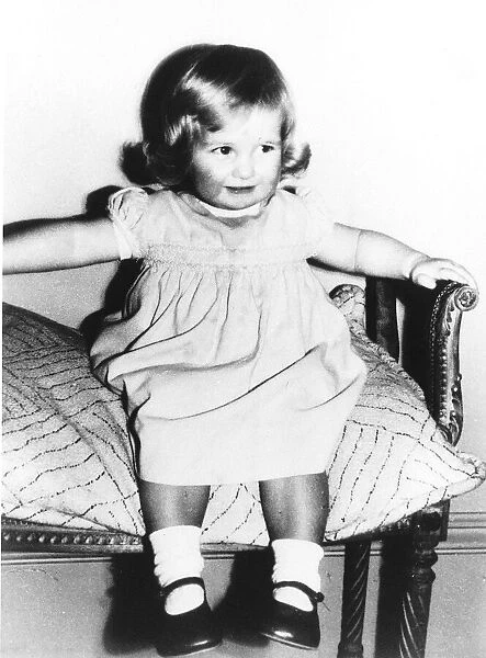 Princess Diana as a child of two at park house sandringham July 1963