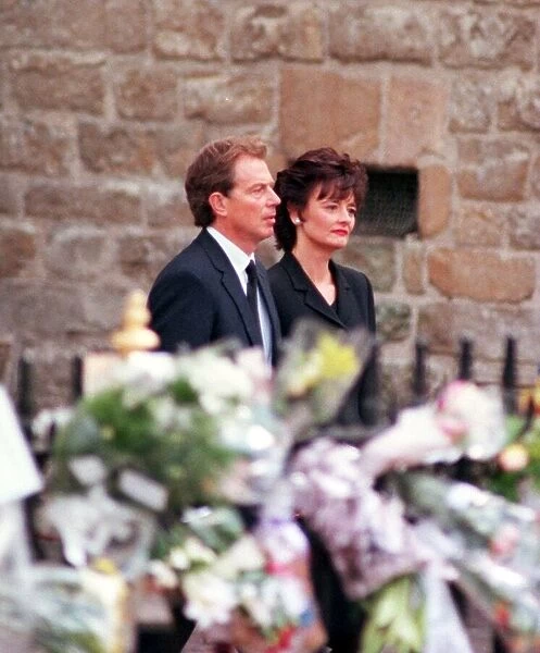 Princess Diana Funeral 6th September 1997. Tony Blair Prime Minister