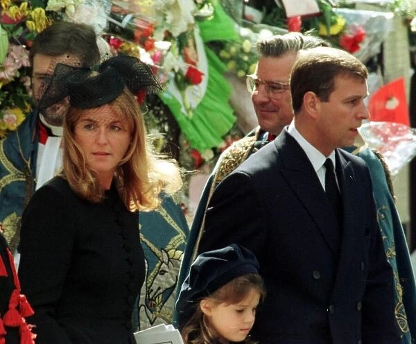 Princess Diana Funeral 6th September 1997. The Duchess of York