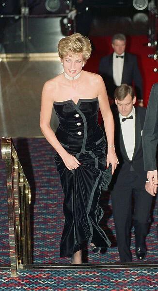 Princess Diana, HRH The Princess of Wales, attends the Royal Gala Premiere of '