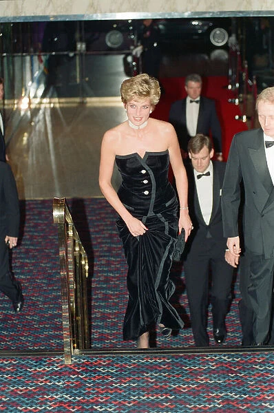 Princess Diana, HRH The Princess of Wales, attends the Royal Gala Premiere of '