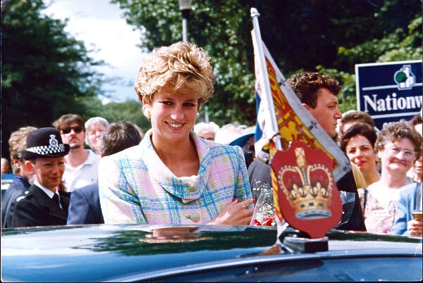 Princess Diana, HRH The Princess of Wales during her visit to Newcastle Upton Tyne