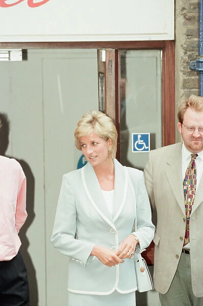 Princess Diana, keeps her first engagement as a divorced woman