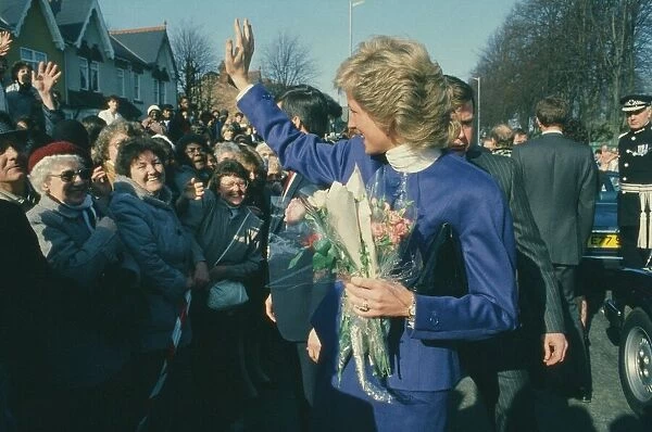 Princess Diana meets and greets the people of Erdington and Handsworth