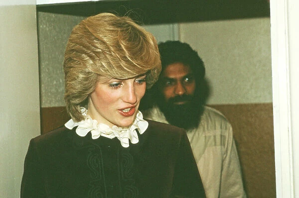 Princess Diana meets and greets the people of Handsworth, West Midlands