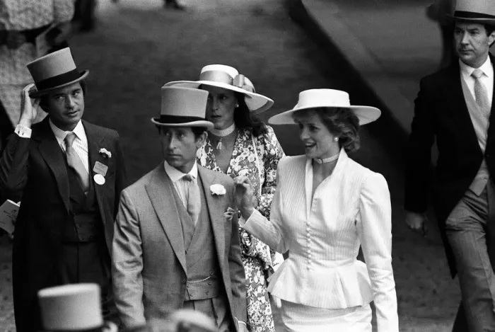Framed Print : Princess Diana with Prince Charles and Oliver Hoare and his wife Diane at Ascot Framed Print : Princess Diana with Prince Charles and Oliver Hoare and his wife Diane at Ascot