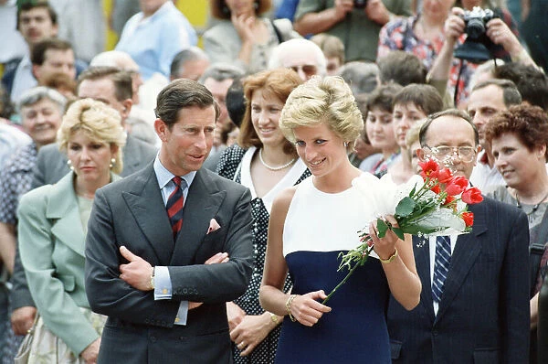 Princess Diana & Prince Charles Overseas Visit to Hungary, May 1990
