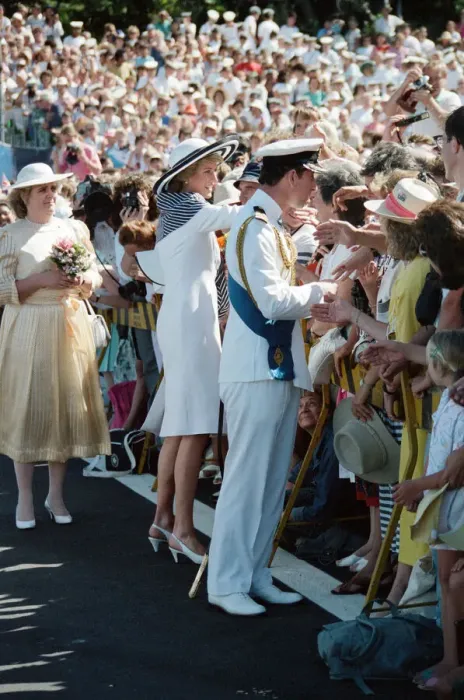 Framed Print : Princess Diana and Prince Charles on their overseas visit to Australia for Framed Print : Princess Diana and Prince Charles on their overseas visit to Australia for