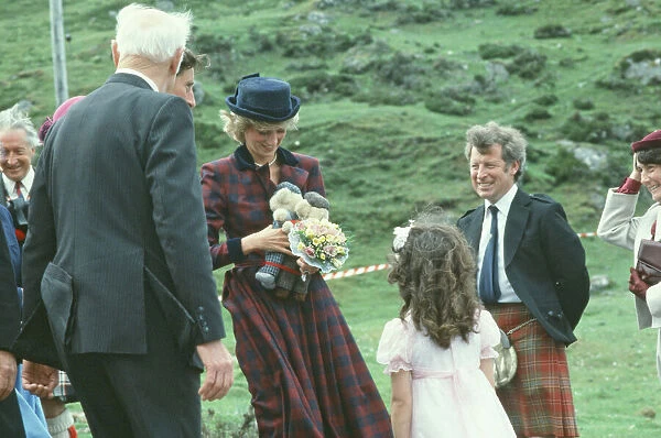 Princess Diana and Prince Charles visits Stornaway, on the Isle of Lewis
