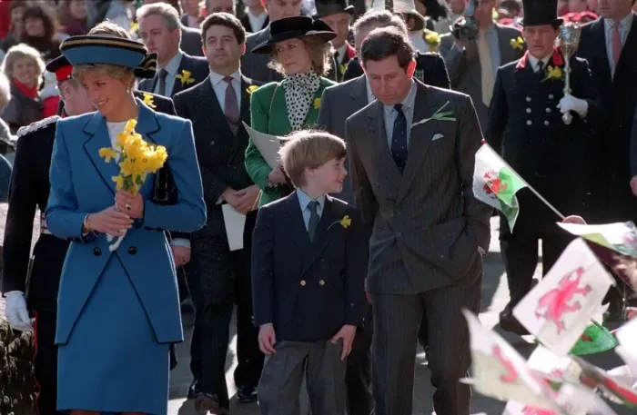 Framed Print : PRINCESS DIANA, PRINCE WILLIAM AND PRINCE CHARLES WALKING THROUGH CROWDS OF FANS AS THEY Framed Print : PRINCESS DIANA, PRINCE WILLIAM AND PRINCE CHARLES WALKING THROUGH CROWDS OF FANS AS THEY