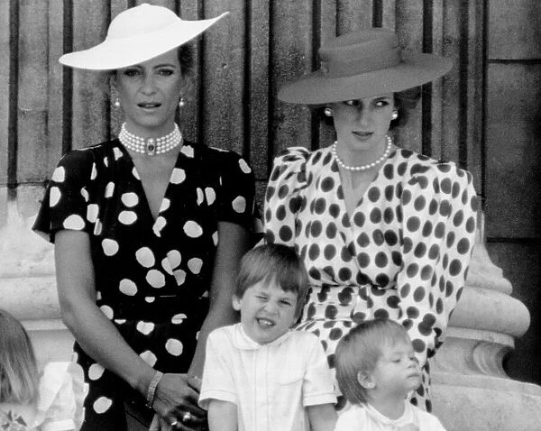 Princess Diana with Princess Michael of Kent, Prince William