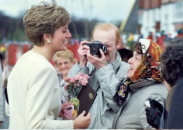 Princess Diana the Princess of Wales. (North East visits)