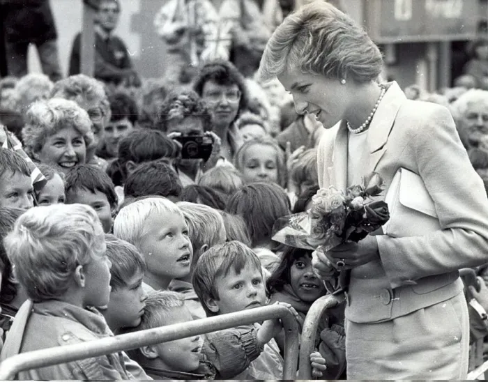 Framed Print : Princess Diana the Princess of Wales. (North East visits)
