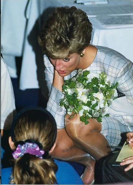 Princess Diana, the Princess of Wales visit to the North East of England