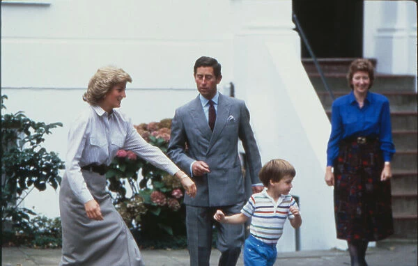 Princess Diana tries to catch up with her son William, whilst Prince Charles gets ready
