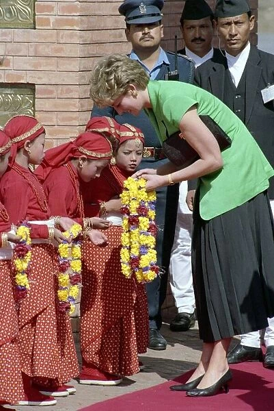 Princess Diana visit to Nepal, her first official solo visit abroad since the separation