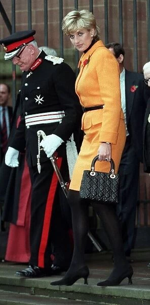 Princess Diana on a visit to the Project Rosemary housing trust scheme in Toxteth