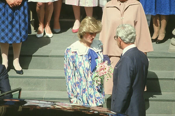 Princess Diana visits the Royal College of Physicians & Surgeons in Glasgow, Scotland