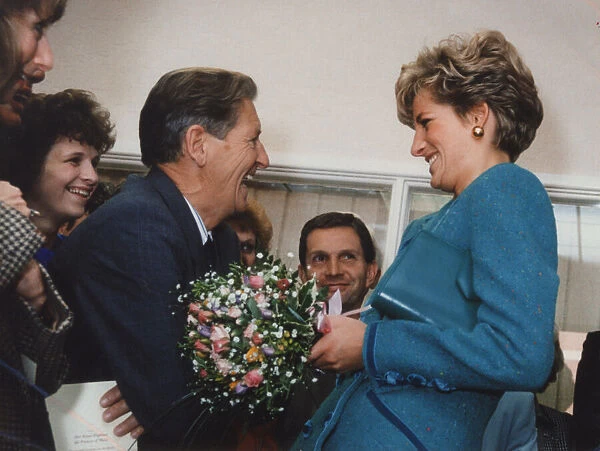 Princess Diana visits Wales, October 1991. Our Picture Shows