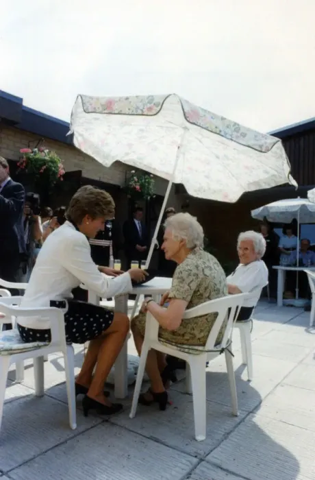 Framed Print : Princess Diana visits Wales, Wednesday 30th June 1993. Our Picture Shows