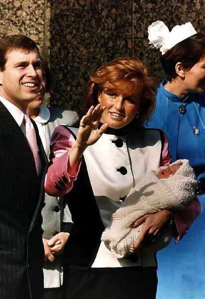 Princess Eugenie with mother Duchess of York and father Prince Andrew leaving portland